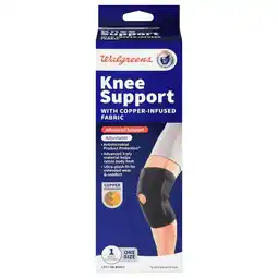 Walgreens Knee Support with Copper-Infused Fabric One Size offer