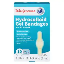 Walgreens Hydrocolloid Gel Bandages One Size offer