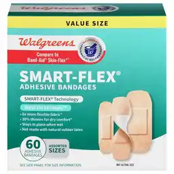 Walgreens Smart-Flex Adhesive Bandages Assorted offer