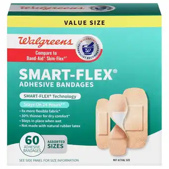 Walgreens Smart-Flex Adhesive Bandages Assorted offer
