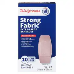 Walgreens Strong Fabric Bandages Extra-Large offer