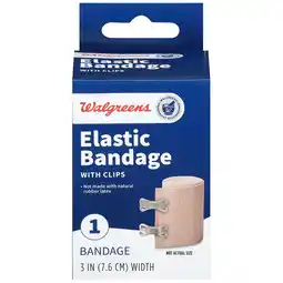 Walgreens Elastic Bandage with Clips 3 Inch Width offer