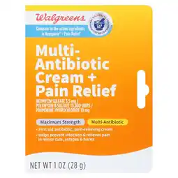 Walgreens Multi-Antibiotic Cream + Pain Relief offer
