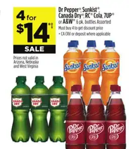 Dollar General Dr Pepper , Sunkist , Canada Dry , RC Cola, 7UP or A & W offer
