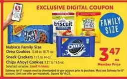 Safeway Nabisco Family Size offer