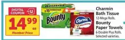 Safeway Charmin Bath Tissue, Bounty Paper Towels offer