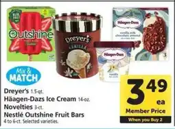 Safeway Dreyer's, Häagen-Dazs, Nestlé Outshine offer
