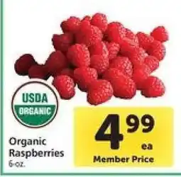 Safeway Organic Raspberries offer