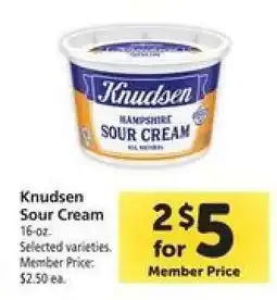 Safeway Knudsen Sour Cream offer