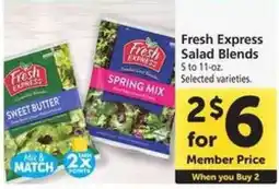 Safeway Fresh Express Salad Blends offer