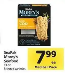 Safeway SeaPak Morey's Seafood offer