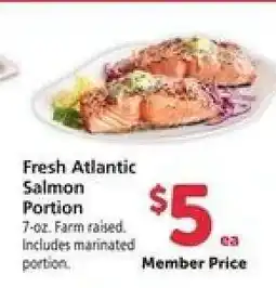 Safeway Fresh Atlantic Salmon Portion offer