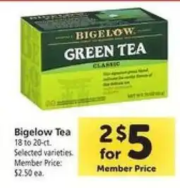 Safeway Bigelow Tea offer