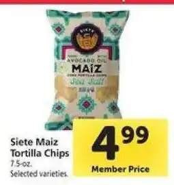 Safeway Siete Maiz Tortilla Chips offer