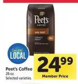 Safeway Peet's Coffee offer