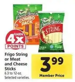 Safeway Frigo String or Meat and Cheese Sticks offer