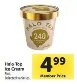 Safeway Halo Top Ice Cream offer