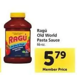 Safeway Ragú Old World Pasta Sauce offer
