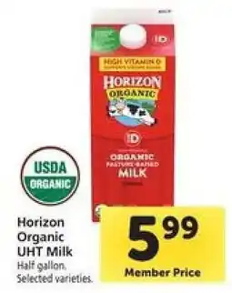 Safeway Horizon Organic UHT Milk offer