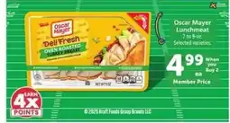 Safeway Oscar Mayer Lunchmeat offer