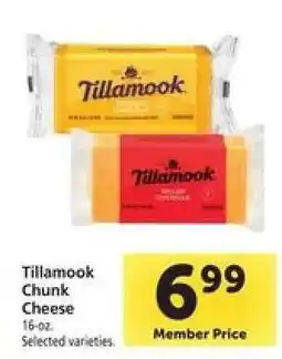 Safeway Tillamook Chunk Cheese offer