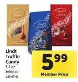 Safeway Lindt Truffle Candy offer