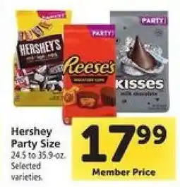 Safeway Hershey Party Size offer