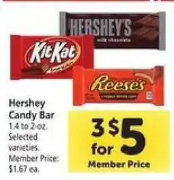 Safeway Hershey Candy Bar offer