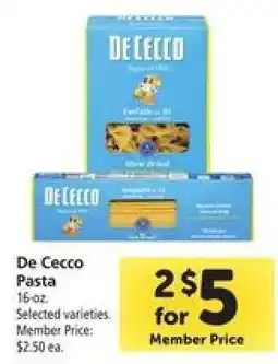 Safeway De Cecco Pasta offer