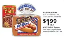 Kroger Ball Park Buns or Hormel Chili offer