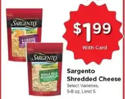 Kroger Sargento Shredded Cheese offer