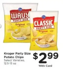 Kroger Kroger Party Size Potato Chips offer