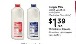 Kroger Kroger Milk offer