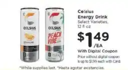 Kroger Celsius Energy Drink offer