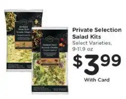 Kroger Private Selection Salad Kits offer