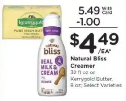 Kroger Natural Bliss Creamer offer