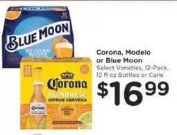Kroger Corona, Modelo or Blue Moon offer