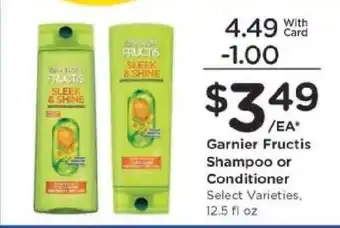 Kroger Garnier Fructis Shampoo or Conditioner offer