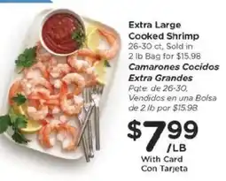 Kroger Extra Large Cooked Shrimp offer