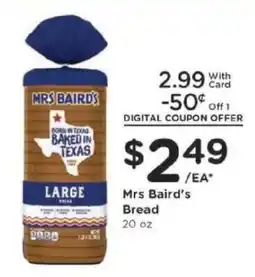 Kroger Mrs Baird's Bread offer