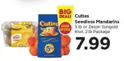 Food 4 Less Cuties Seedless Mandarins or Zespri Sungold Kiwi offer