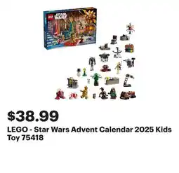 Best Buy LEGO - Star Wars Advent Calendar 2025 Kids Toy 75418 offer
