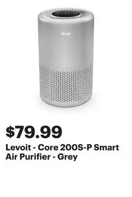 Best Buy Levoit - Core 200S-P Smart Air Purifier - Grey offer