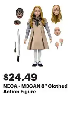 Best Buy NECA - M3GAN 8 Clothed Action Figure offer