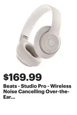 Best Buy Beats - Studio Pro - Wireless Noise Cancelling Over-the-Ear Headphones - Sandstone offer