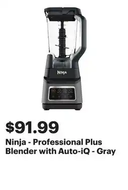 Best Buy Ninja - Professional Plus Blender with Auto-iQ - Gray offer