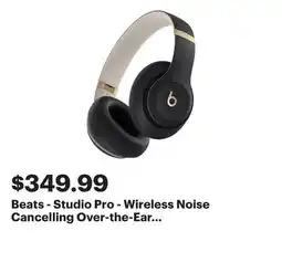 Best Buy Beats - Studio Pro - Wireless Noise Cancelling Over-the-Ear Headphones - Black & Gold offer