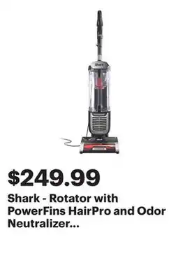 Best Buy Shark - Rotator with PowerFins HairPro and Odor Neutralizer Technology Upright Vacuum - Charcoal offer