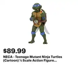 Best Buy NECA - Teenage Mutant Ninja Turtles (Cartoon) ¼ Scale Action Figure - Giant Size Leonardo offer