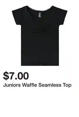 Five Below Juniors Waffle Seamless Top offer